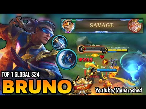 SAVAGE! BRUNO BEST BUILD 2022 | BUILD TOP 1 GLOBAL BRUNO GAMEPLAY | MOBILE LEGENDS✓