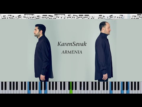 Karen Sevak - Armenia (кавер на пианино + ноты)