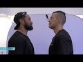Manu Vatuvei cracks up during face off with Dave "Brown Buttabean" Letele