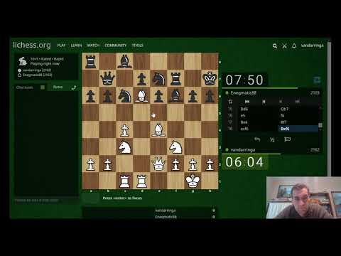 Rapid Chess Game 81 Morra Gambit Declined Maroczy Bind
