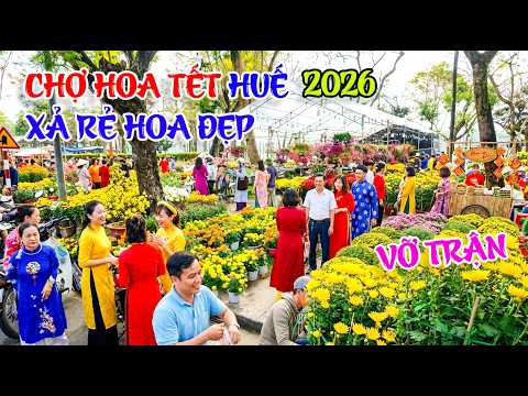 Chợ Hoa Tết Huế 28 Tết 2026 Xả rẻ Hoa đẹp/ Nghèo giàu tấp nập mua hOA chơi Tết Bính Ngọ
