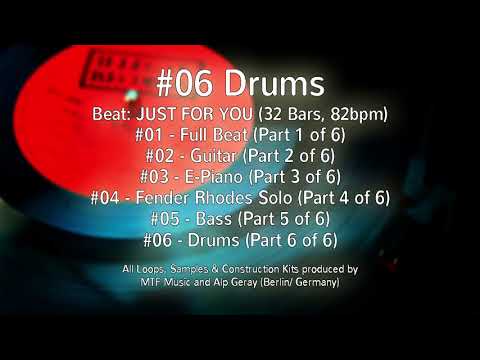 #06 Drums (Free Loops, 32 Bars, 82 bpm, 6 of 6)