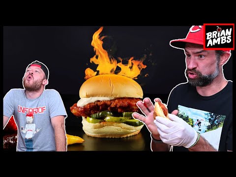 THE GHOST TOWN ATOMIC CHICKEN SANDWICH! 1,800,000 Scoville?