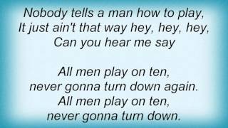 Manowar - All Men Play On 10 Lyrics