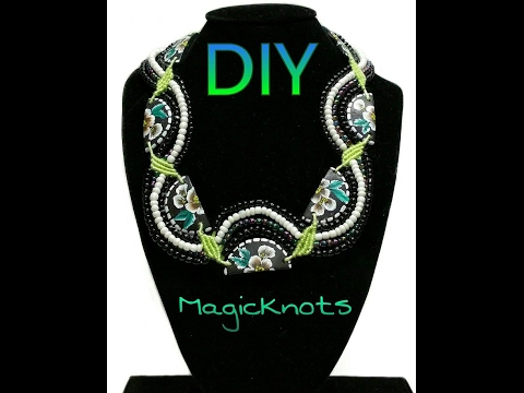 Macrame Necklace Happy Planet Tutorial