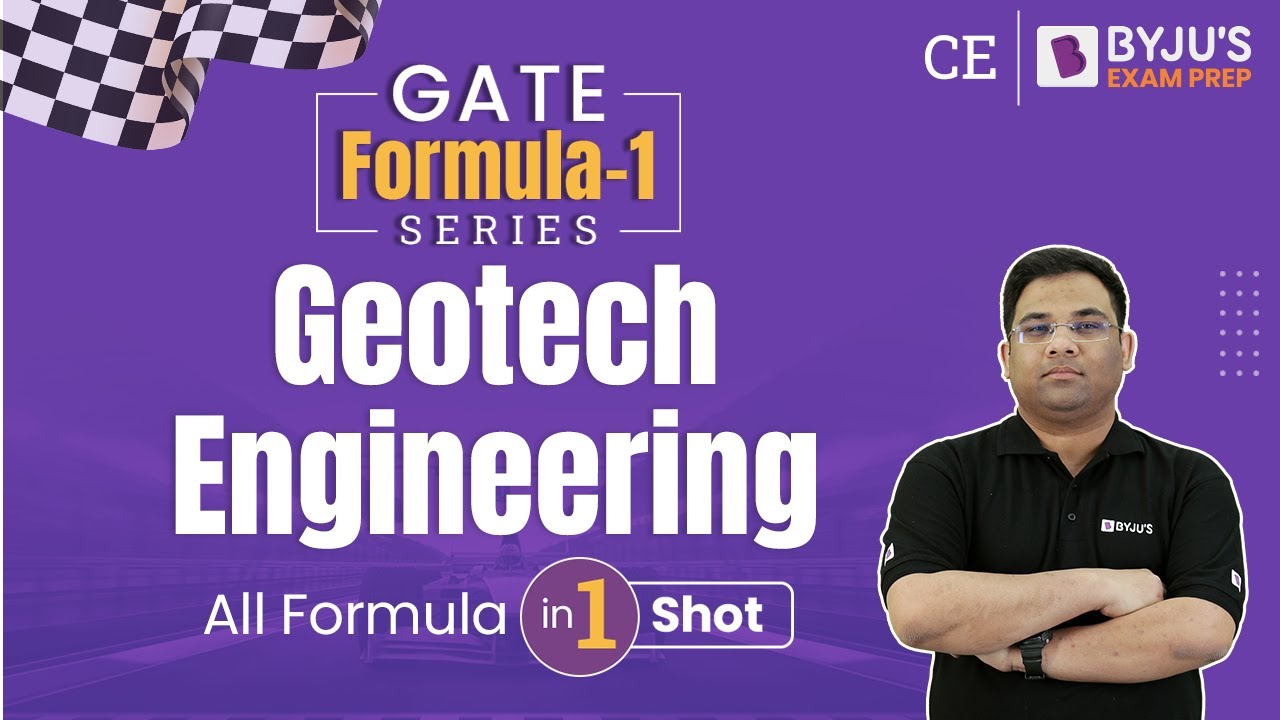 Geotech Engineering Formulas | GATE Formula Revision | GATE 2023 Civil Engineering | BYJU'S GATE