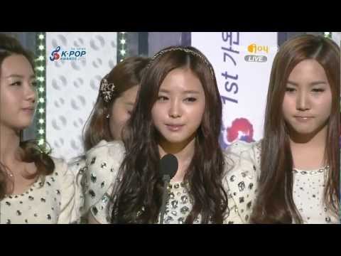 [HD] Award 120222 A Pink - New Artist of The Year