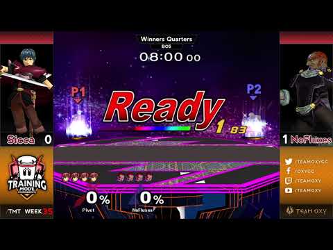 Training Mode Tournaments EC #35 NoFluxes (Ganon) vs. Sicca (Marth) - Winners Quarters SSBM