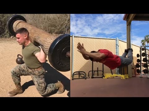 This US Marine Goes Through Some Crazy Workouts