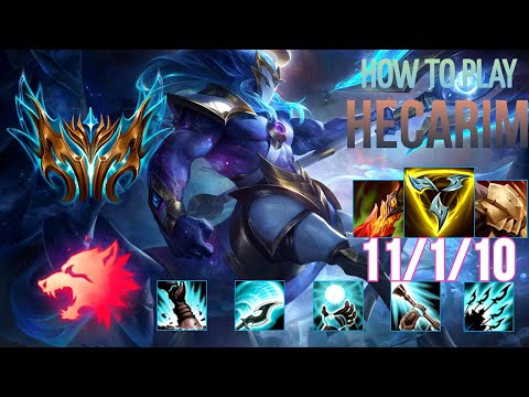 RANK 1500LP CHALLENGER Guides How to Play HECARIM JUNGLE & Carry + Best Build/Runes Season 12