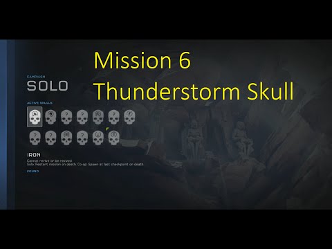 Halo 5 - Mission 6: Evacuation - Thunderstorm Skull Location