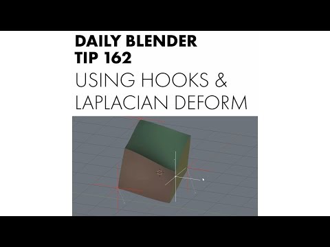 Daily Blender Tip 162 - Add hooks and Laplacian Deformer