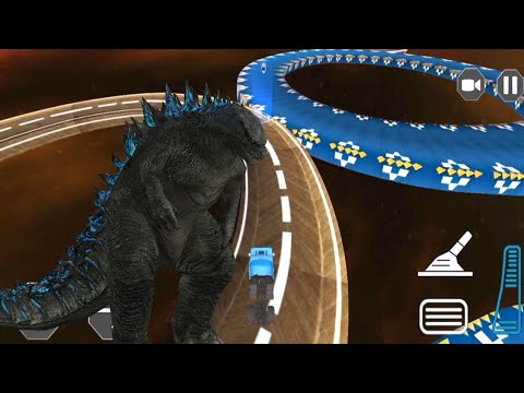 Mega ramp heavy truck driver | Oil tanker truck driving games #gaming #13