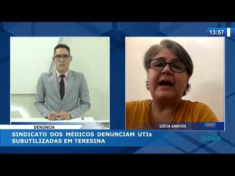 O DIA NEWS 20 04 20  Sindicato dos meÌdicos denunciam UTIs subutilizadas em Teresina