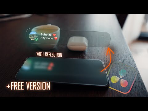 Pop-Up Message WITH Reflection / DaVinci Resolve Tutorial