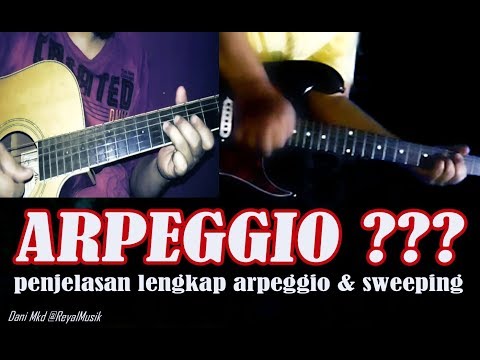 Belajar Melodi Gitar, Penjelasan Teknik Arpeggio, Sweep Picking, Sweeping Arpeggio by. Dani MKD