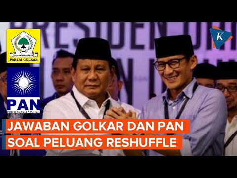 Respons Golkar dan PAN soal Potensi "Reshuffle" Usai Sandiaga Pamit dari Gerindra