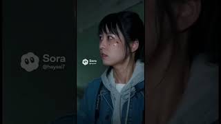 sora2 廃病院にて　幽霊に