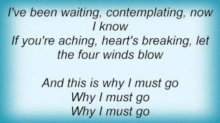 Lindsey Buckingham - I Must Go Lyrics