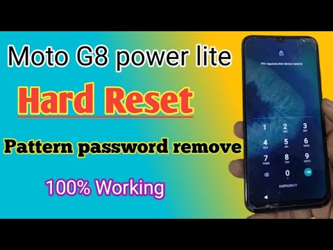 Moto G8 Power lite hard reset pattern password remove