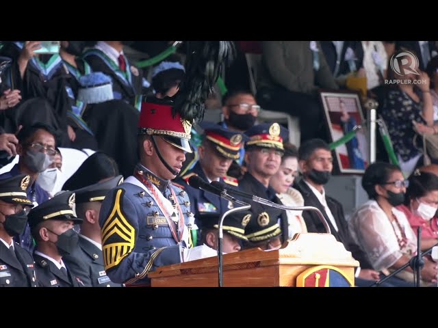 WATCH: Valedictorian says PMA Class of 2023 ‘ready to serve’ Filipinos