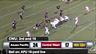 preview picture of video 'Azusa Pacific Football 2012 Homecoming Highlights'