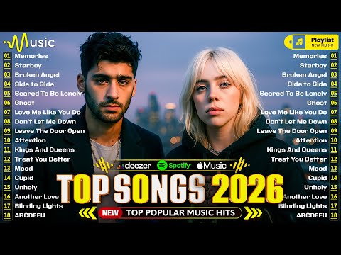 Billboard Top 50 👑 Top Hits 2026 🌈 Billie Eilish, Adele, The Weeknd, Dua Lipa, Maroon 5, Bruno Mars
