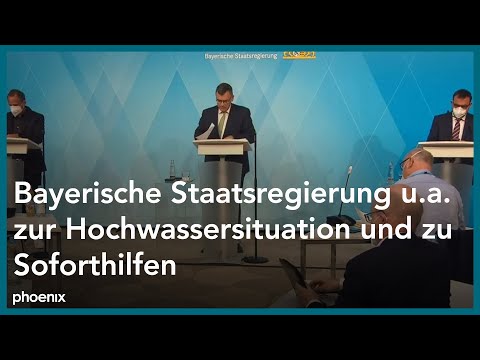 Pressekonferenz nach Sitzung des bayerischen Kabinetts
