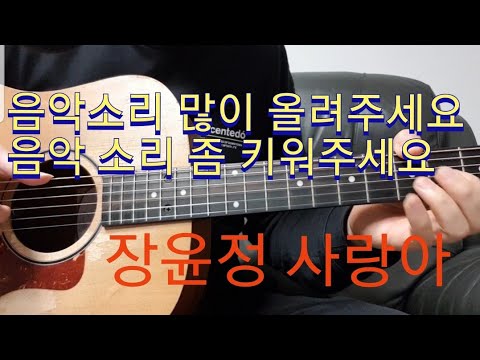 노래방애창곡 장윤정-사랑아 Guitar Cover (연주용+반주용) | 미스트롯2 마스터 장윤정