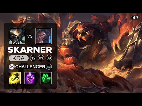 Skarner vs Udyr Top - KR Challenger - Patch 14.7 Season 14