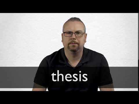 thesis in english terms Youtube video