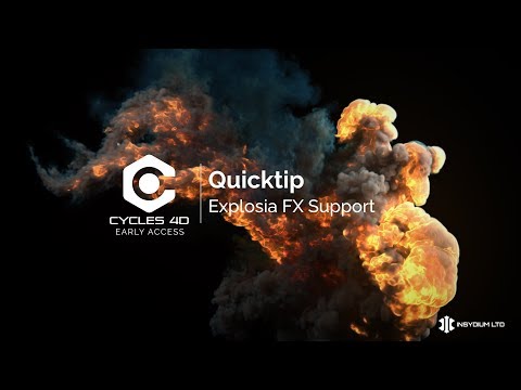 Cycles 4D Early Access Quick Tip - Explosia FX Support