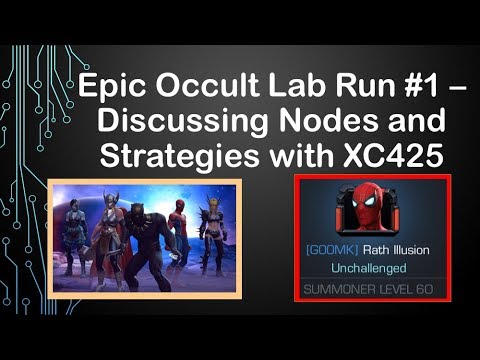 Epic Occult Lab Run #1 -- Node Discussion and Strategies [MCOC]