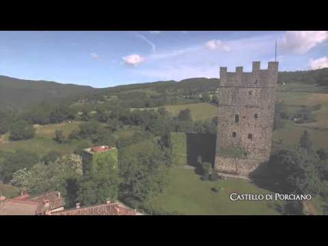 In volo sul Castello di Porciano