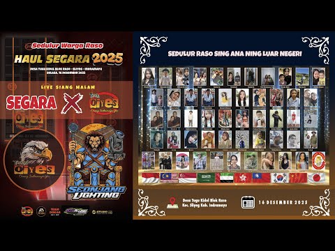 LIVE MUSIC TEAM OIYES || HAUL SEGARA 2025 ( SEDULUR WARGA RASO ) || DESA TUGU  || 16 DES 2025 SIANG