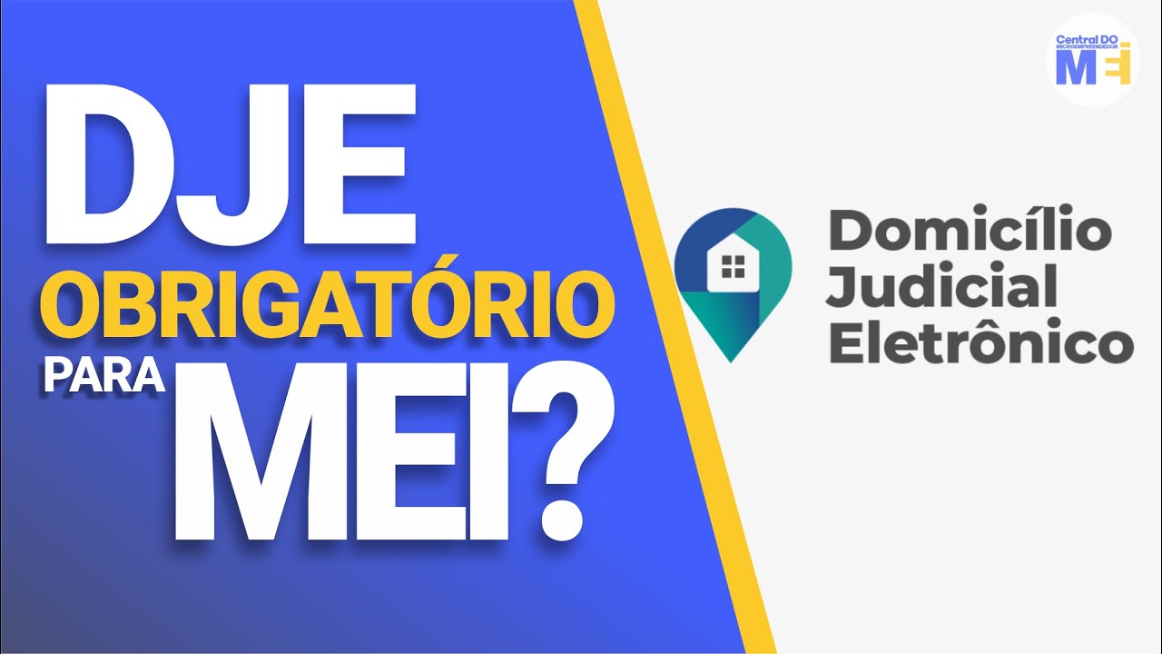 CADASTRO DJE PARA MEI