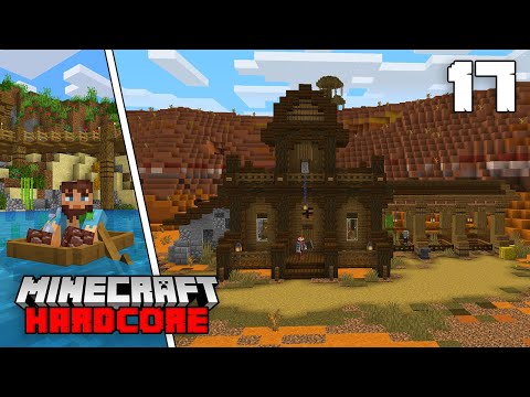 Minecraft Hardcore Let's Play - ANCIENT DEBRIS MINING & SHERIFF STATION - Episode 17