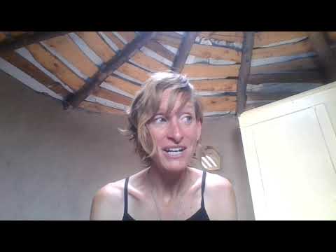 The mud cob hut with reciprocal roof