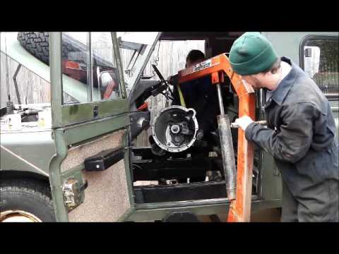 Land Rover Series 3 Gearbox Rebuild - Part 10 -  Gearbox Removal