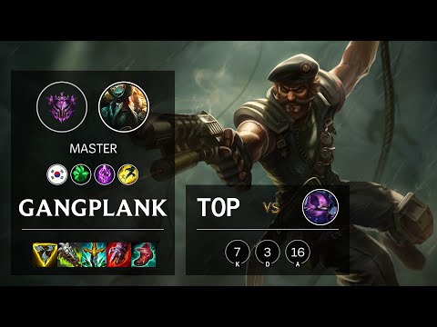 Gangplank Top vs Kennen - KR Master Patch 11.18