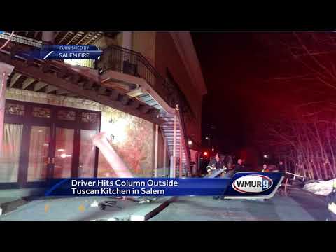 Driver collides with column outside Tuscan Village in Salem
