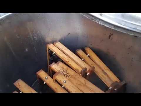 Vaxrensning med liten ångvaxsmältare