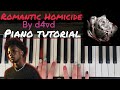 Romantic Homicide by d4vd - Easy Piano Tutorial