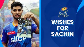 The boys send their wishes to Sachin | Mumbai Indians
