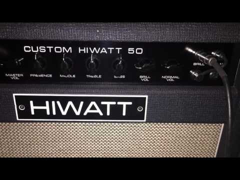 HIWATT custom 50 sa-112 vs LANEY cub 12R  for David Gilmour  maniac. mihalis cover