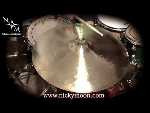 22” A Zildjian Rock Ride modification by NickyMoon Custom Cymbals