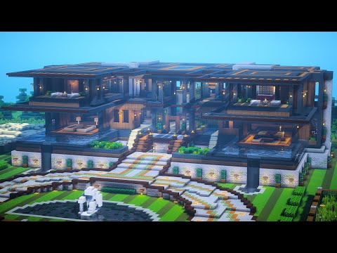 Minecraft: Dark Modern Mansion Tutorial | Pt. 1