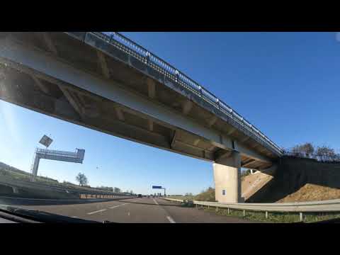 From Lyon to Paris (France) - Timelapse Driving 4K