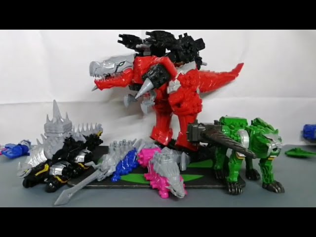 Vídeo relacionado con Power Rangers Dino Fury Ankylo Hammer y Tiger Claw Zord Juguete para niños a Partir de 4 años Zord Link Conexiones
