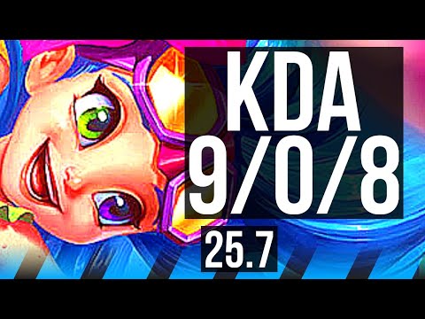 ZOE vs IRELIA (MID) | 9/0/8, Legendary | KR Diamond | 25.7
